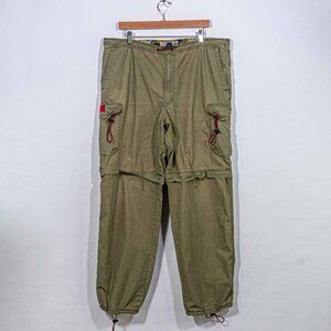 Structure Zip Off Cargo Pants Mens Large Baggy Convertible Shorts Y2K Techwear